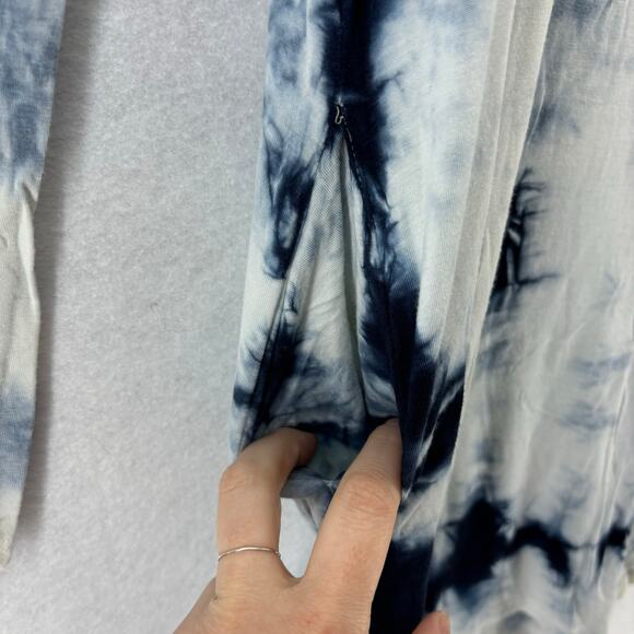 Blue Curl Beachwear Blue White Tie Dye Mini Dress Boho Summer Vacation Women's S - Picture 9 of 11